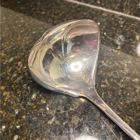 1847 Roger’s Brothers Silver Plated 13” Ladle Embossed “R” - Picture 3 of 5